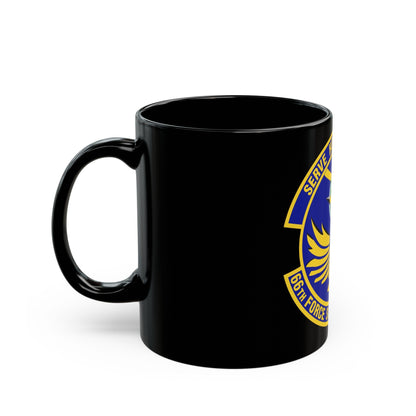 66th Force Support Squadron (U.S. Air Force) Black Coffee Mug-The Sticker Space