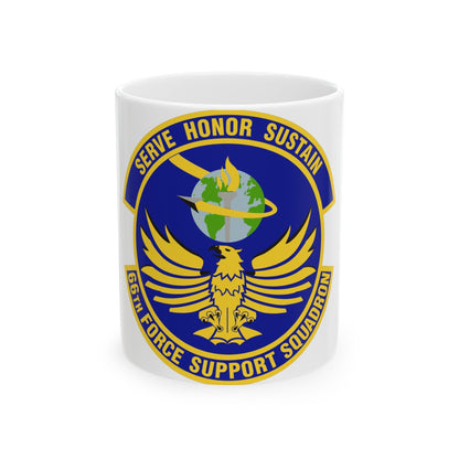 66th Force Support Squadron (U.S. Air Force) White Coffee Mug-11oz-The Sticker Space