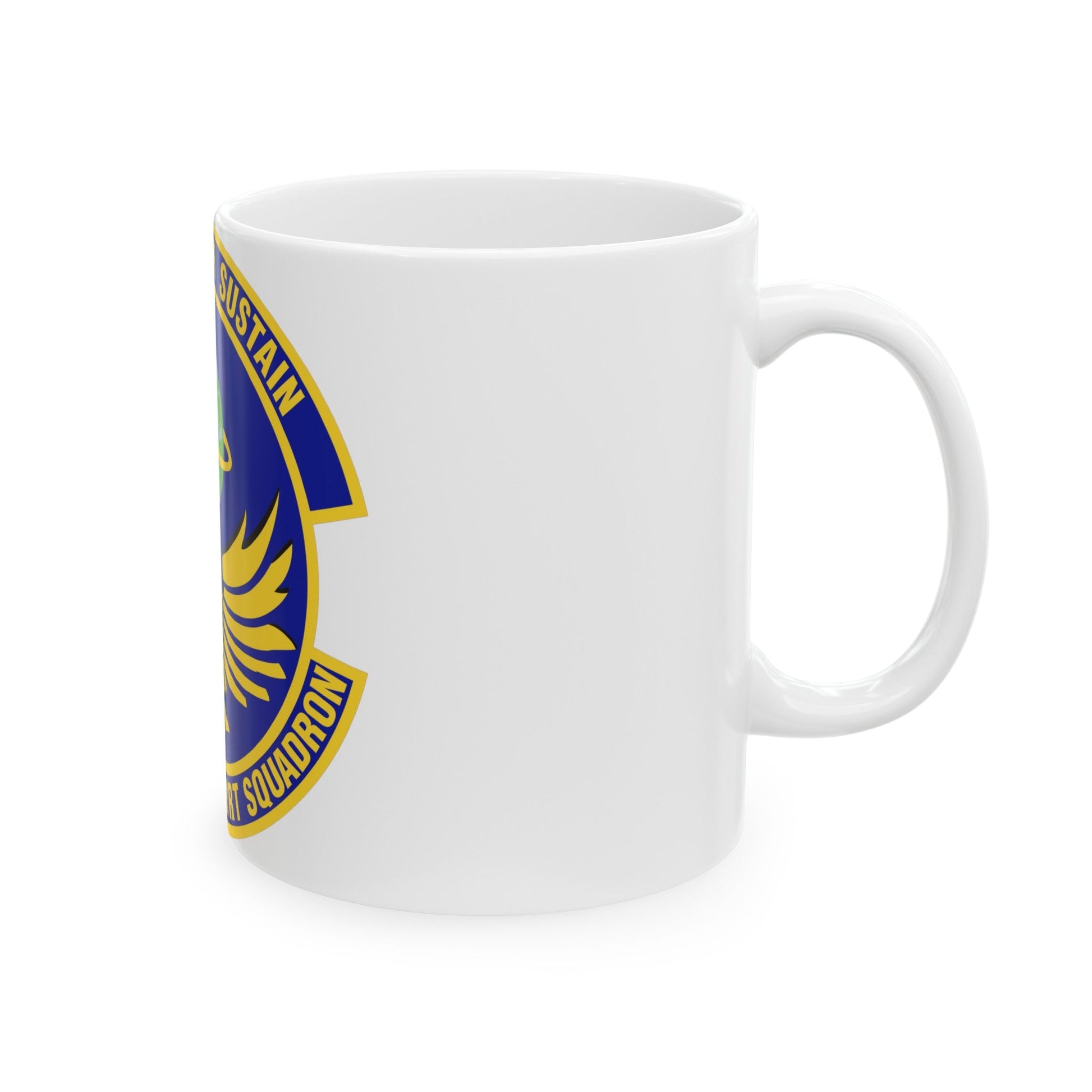 66th Force Support Squadron (U.S. Air Force) White Coffee Mug-The Sticker Space