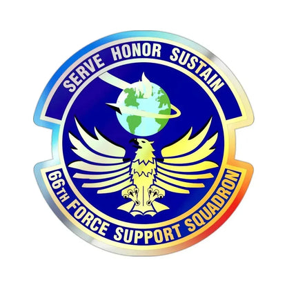 66th Force Support Squadron (U.S. Air Force) Holographic STICKER Die-Cut Vinyl Decal - The Sticker Space