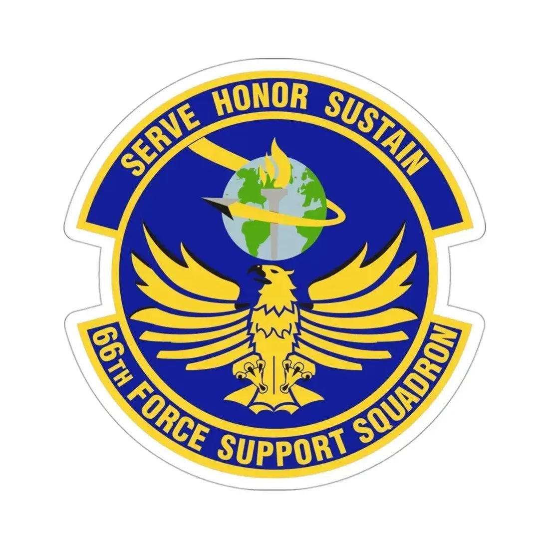 66th Force Support Squadron (U.S. Air Force) STICKER Vinyl Die-Cut Decal 3 Inch - The Sticker Space