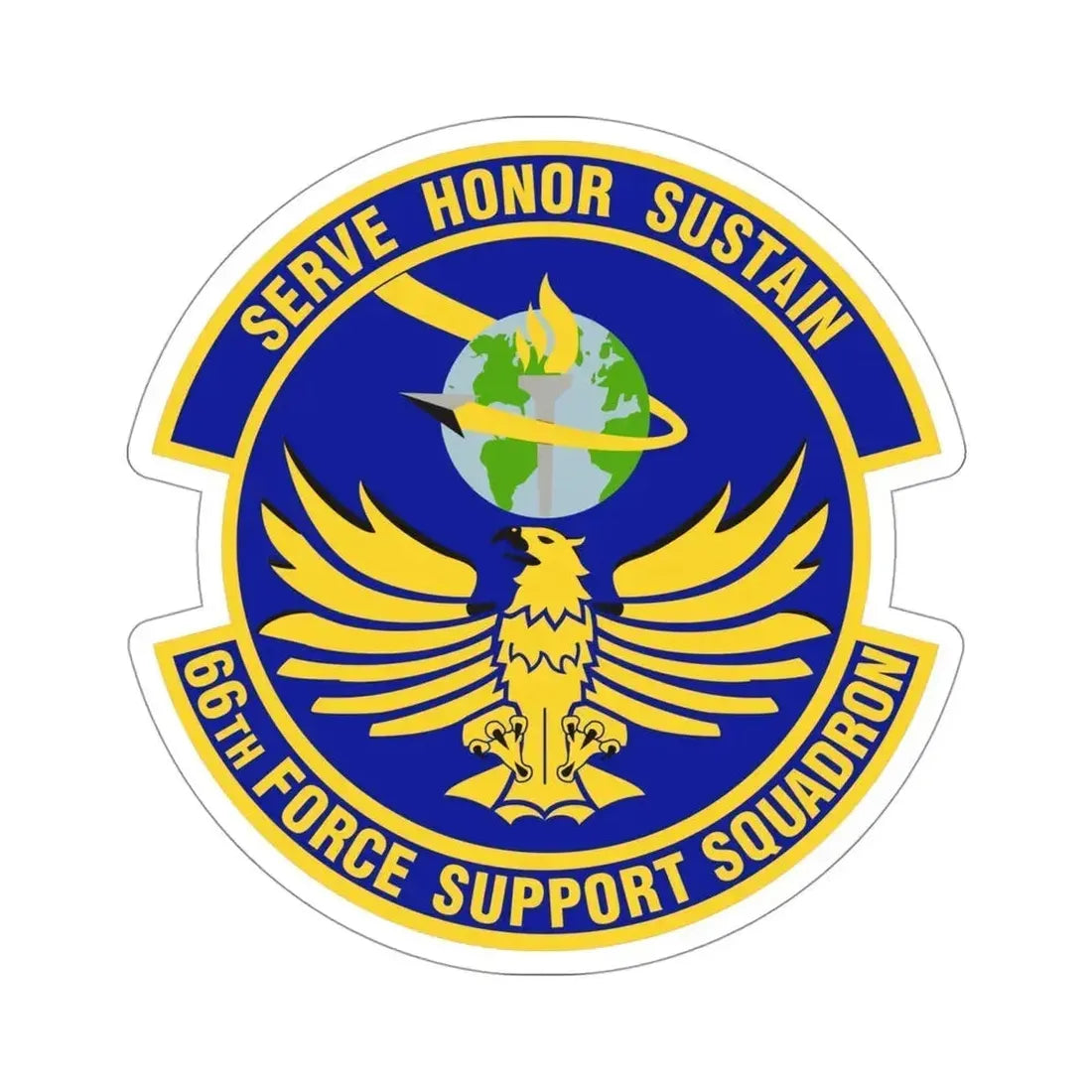 66th Force Support Squadron (U.S. Air Force) STICKER Vinyl Die-Cut Decal 4 Inch - The Sticker Space