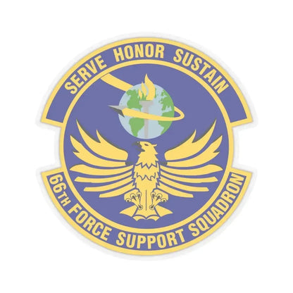66th Force Support Squadron (U.S. Air Force) STICKER Vinyl Kiss-Cut Decal 6 Inch Transparent - The Sticker Space