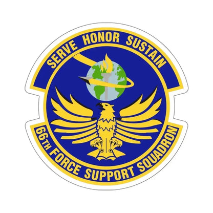 66th Force Support Squadron (U.S. Air Force) STICKER Vinyl Kiss-Cut Decal 6 Inch White - The Sticker Space