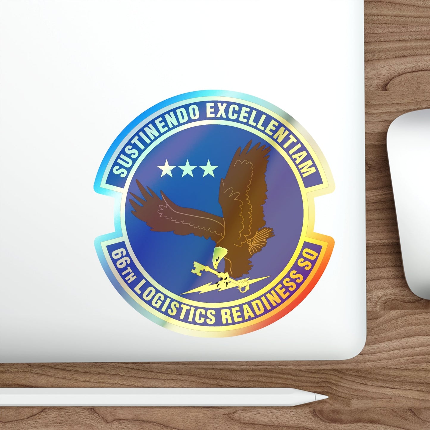 66th Logistics Readiness Squadron (U.S. Air Force) Holographic STICKER Die-Cut Vinyl Decal-The Sticker Space