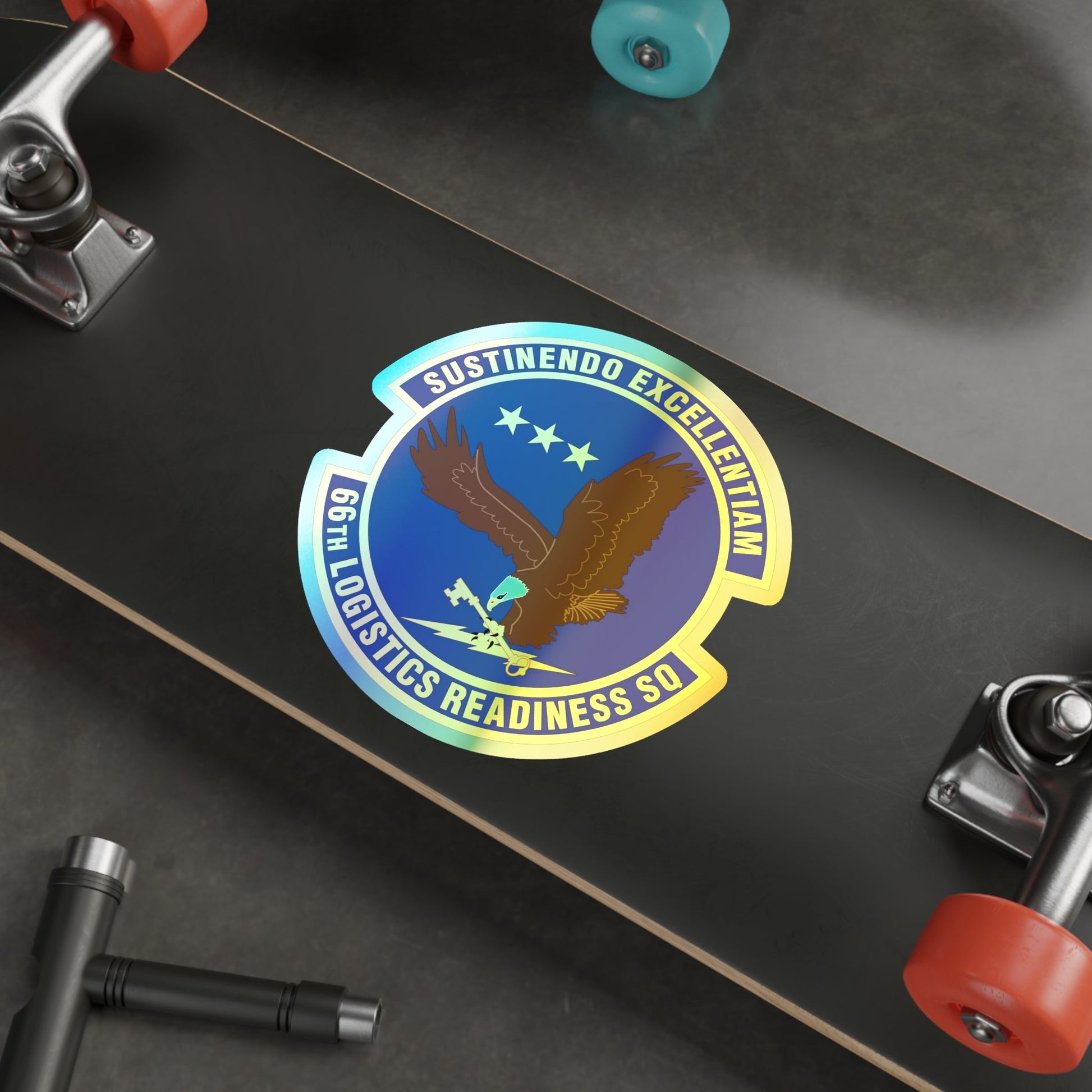 66th Logistics Readiness Squadron (U.S. Air Force) Holographic STICKER Die-Cut Vinyl Decal-The Sticker Space