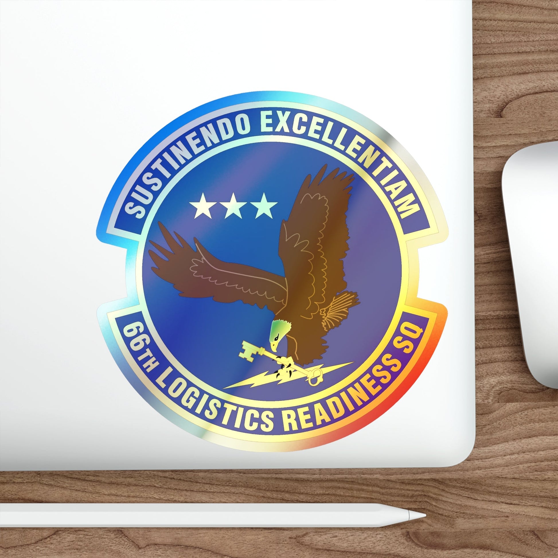 66th Logistics Readiness Squadron (U.S. Air Force) Holographic STICKER Die-Cut Vinyl Decal-The Sticker Space