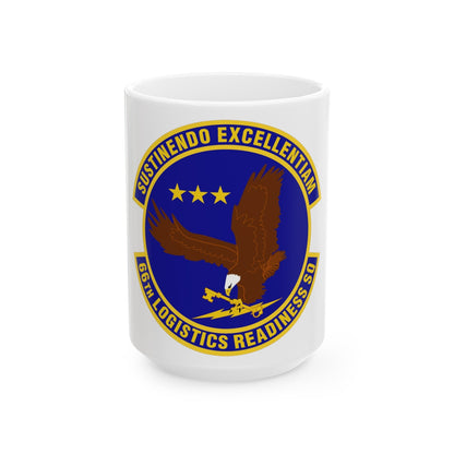 66th Logistics Readiness Squadron (U.S. Air Force) White Coffee Mug-15oz-The Sticker Space