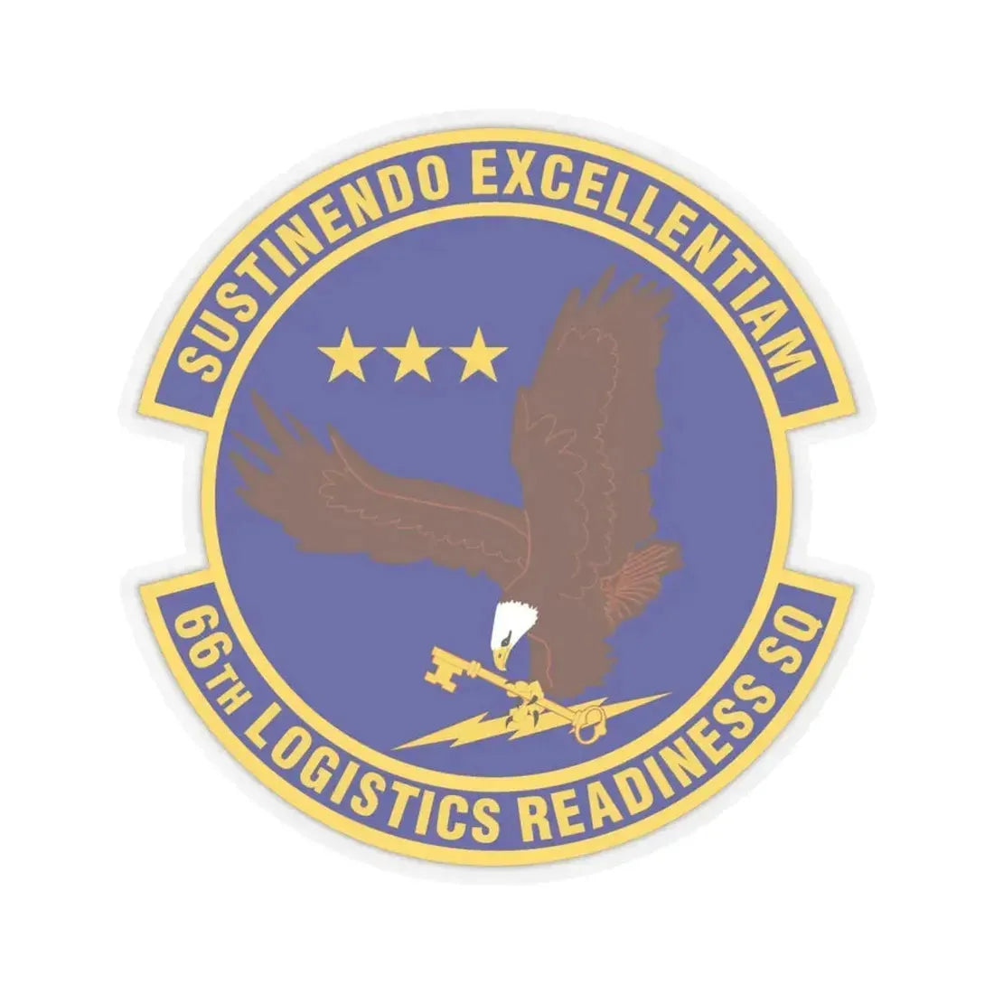 66th Logistics Readiness Squadron (U.S. Air Force) STICKER Vinyl Kiss-Cut Decal 4 Inch Transparent - The Sticker Space