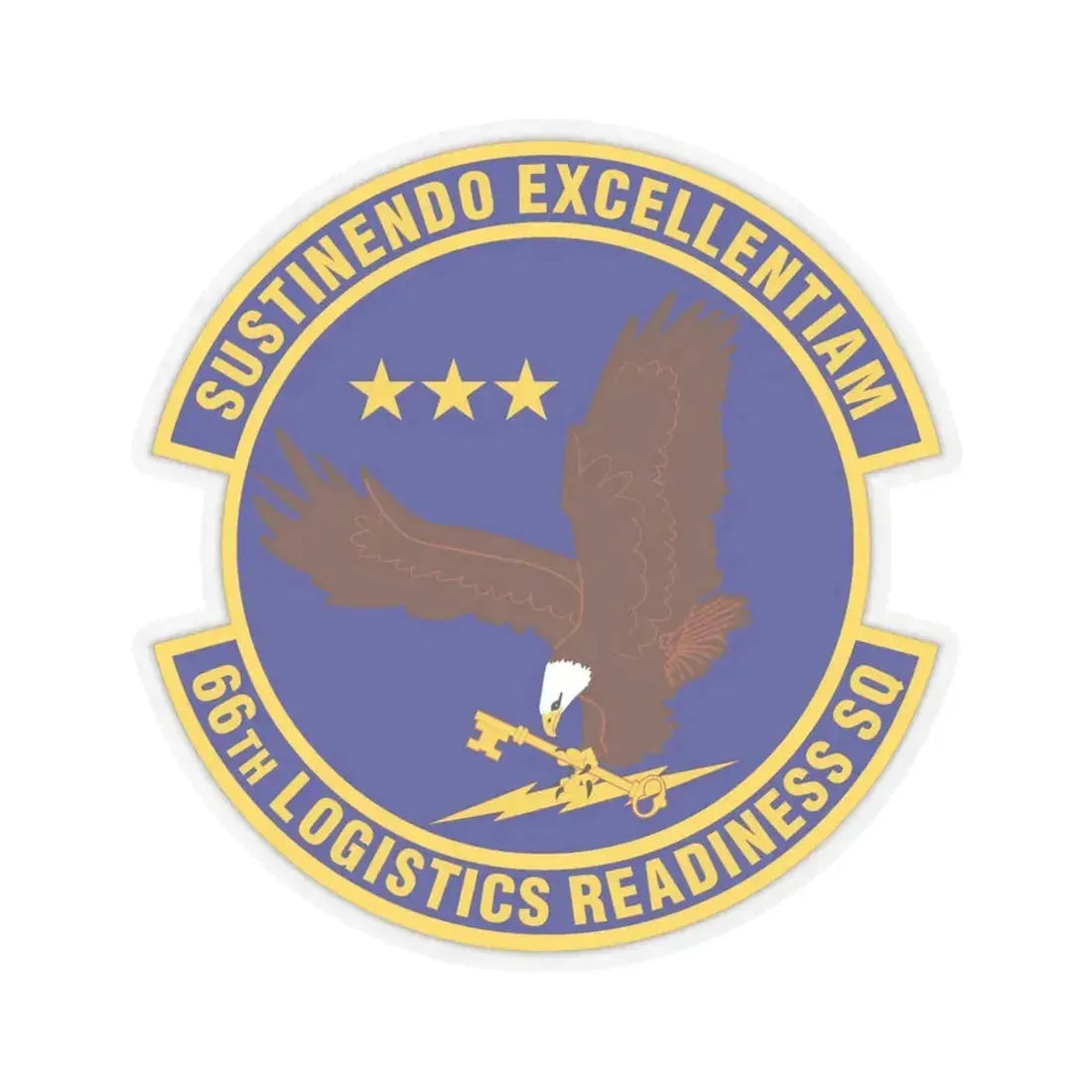 66th Logistics Readiness Squadron (U.S. Air Force) STICKER Vinyl Kiss-Cut Decal 6 Inch Transparent - The Sticker Space