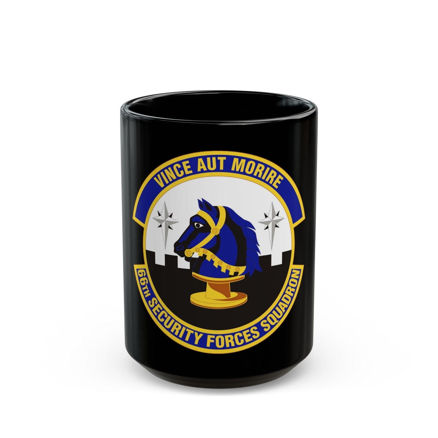 66th Security Forces Squadron (U.S. Air Force) Black Coffee Mug-15oz-The Sticker Space