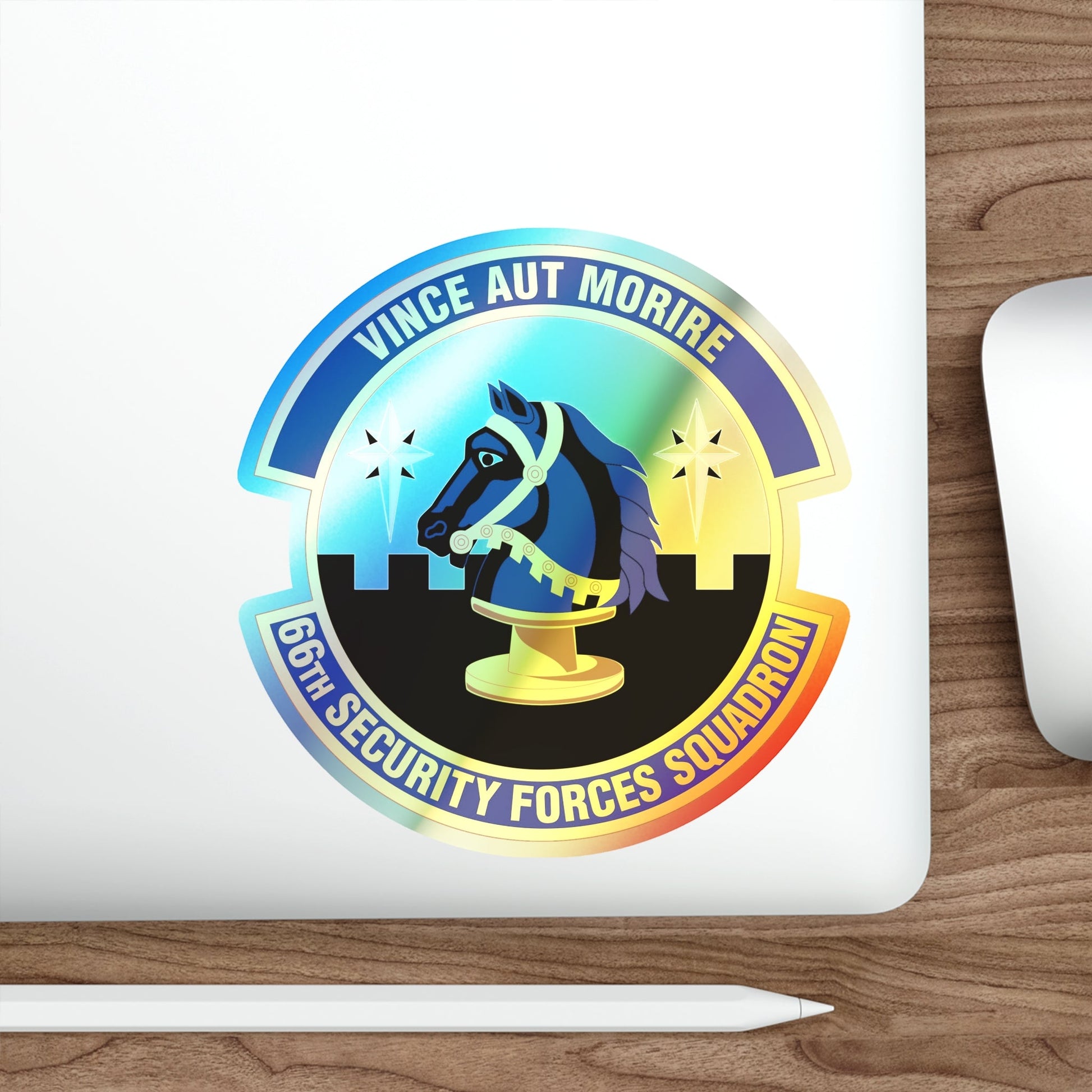 66th Security Forces Squadron (U.S. Air Force) Holographic STICKER Die-Cut Vinyl Decal-The Sticker Space