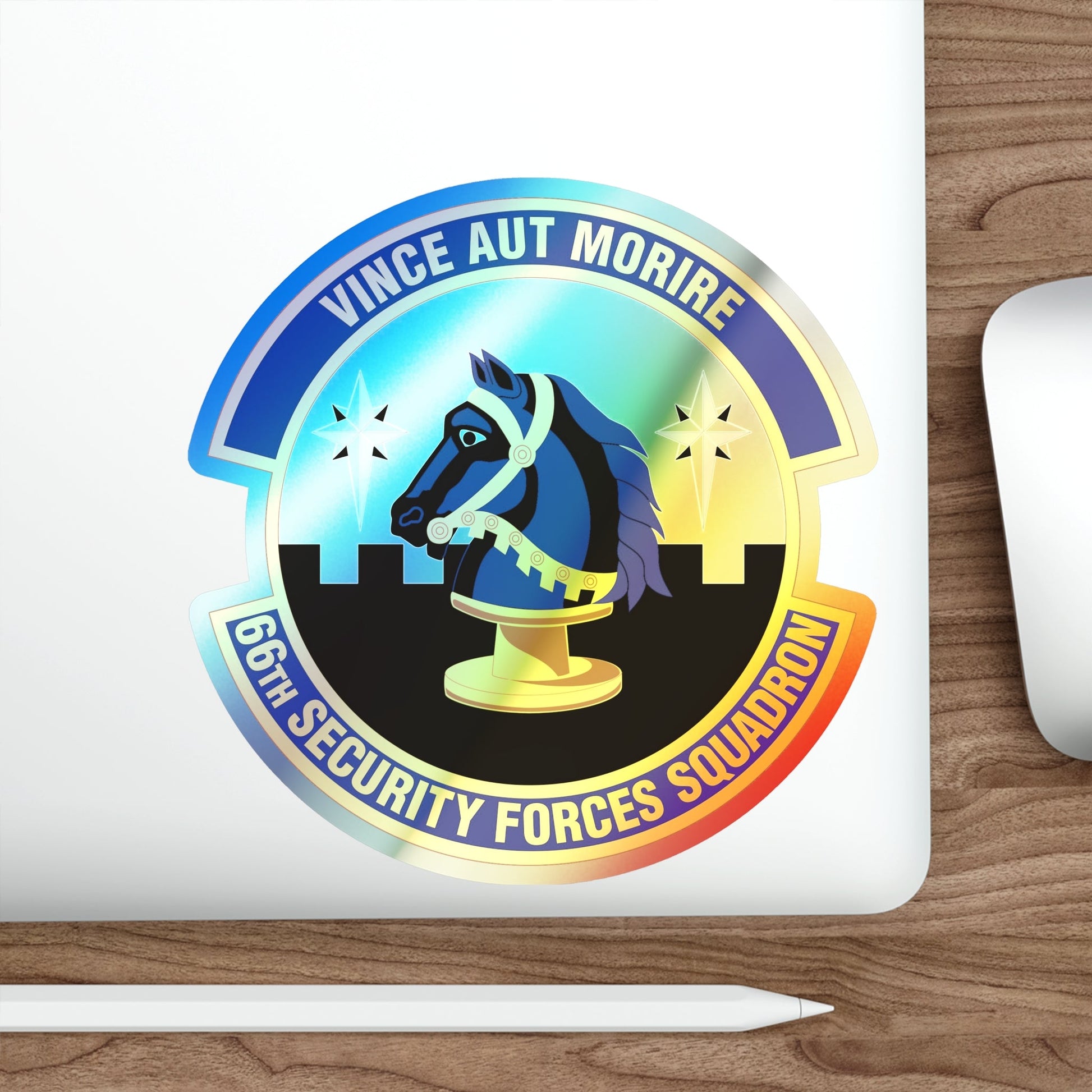 66th Security Forces Squadron (U.S. Air Force) Holographic STICKER Die-Cut Vinyl Decal-The Sticker Space