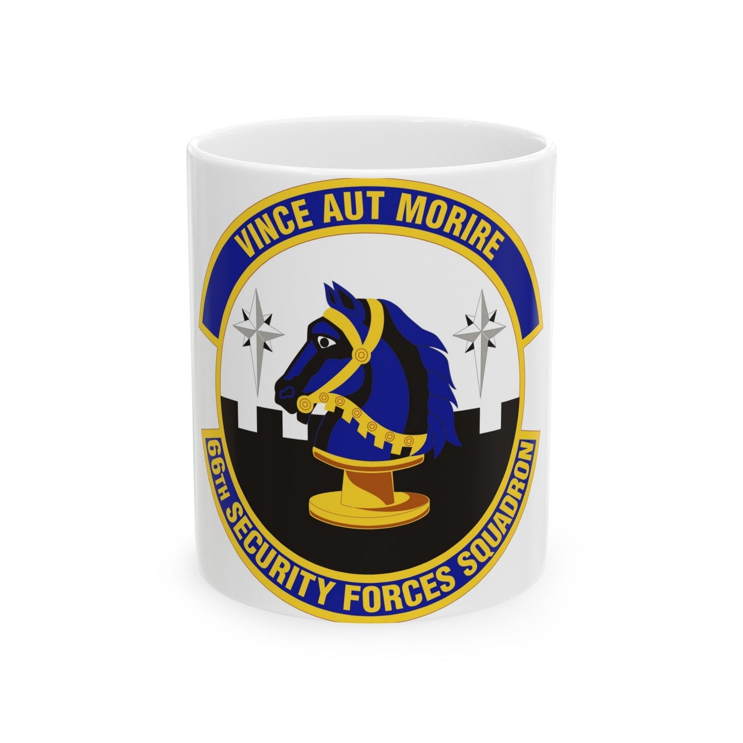 66th Security Forces Squadron (U.S. Air Force) White Coffee Mug-11oz-The Sticker Space