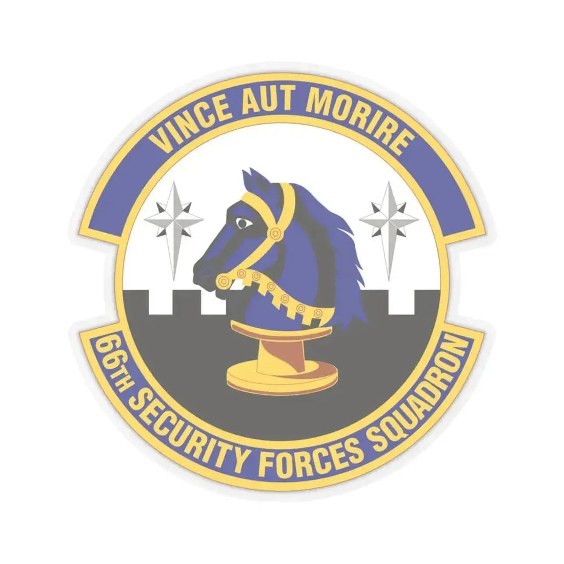 66th Security Forces Squadron (U.S. Air Force) STICKER Vinyl Kiss-Cut Decal 6 Inch Transparent - The Sticker Space