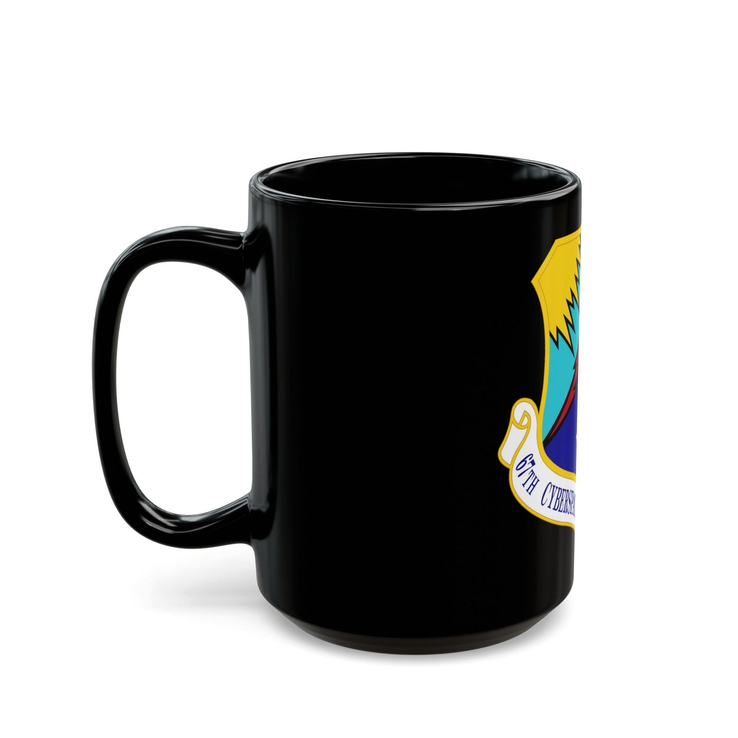 67 Cyberspace Operations Group ACC (U.S. Air Force) Black Coffee Mug-The Sticker Space