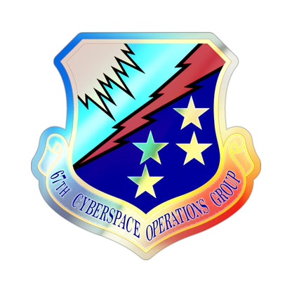 67 Cyberspace Operations Group ACC (U.S. Air Force) Holographic STICKER Die-Cut Vinyl Decal-2 Inch-The Sticker Space