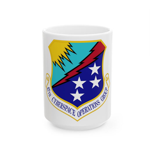 67 Cyberspace Operations Group ACC (U.S. Air Force) White Coffee Mug-15oz-The Sticker Space