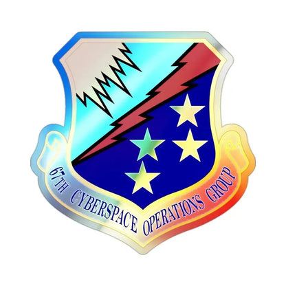 67 Cyberspace Operations Group ACC (U.S. Air Force) Holographic STICKER Die-Cut Vinyl Decal 2 Inch Holographic - The Sticker Space