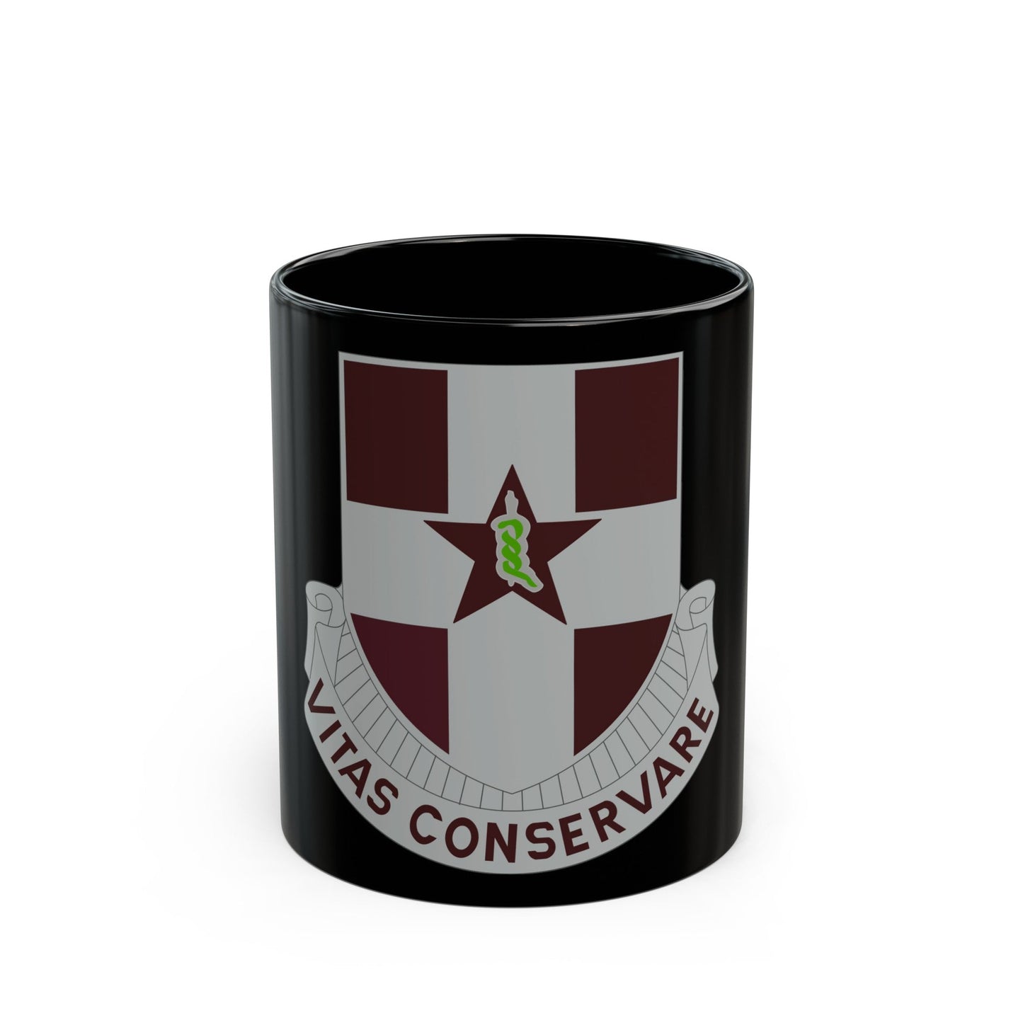 67 Medical Group (U.S. Army) Black Coffee Mug-11oz-The Sticker Space