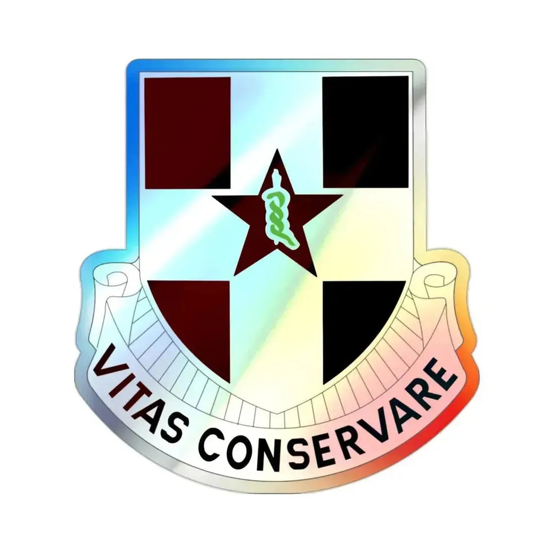 67 Medical Group (U.S. Army) Holographic STICKER Die-Cut Vinyl Decal 2 Inch Holographic - The Sticker Space