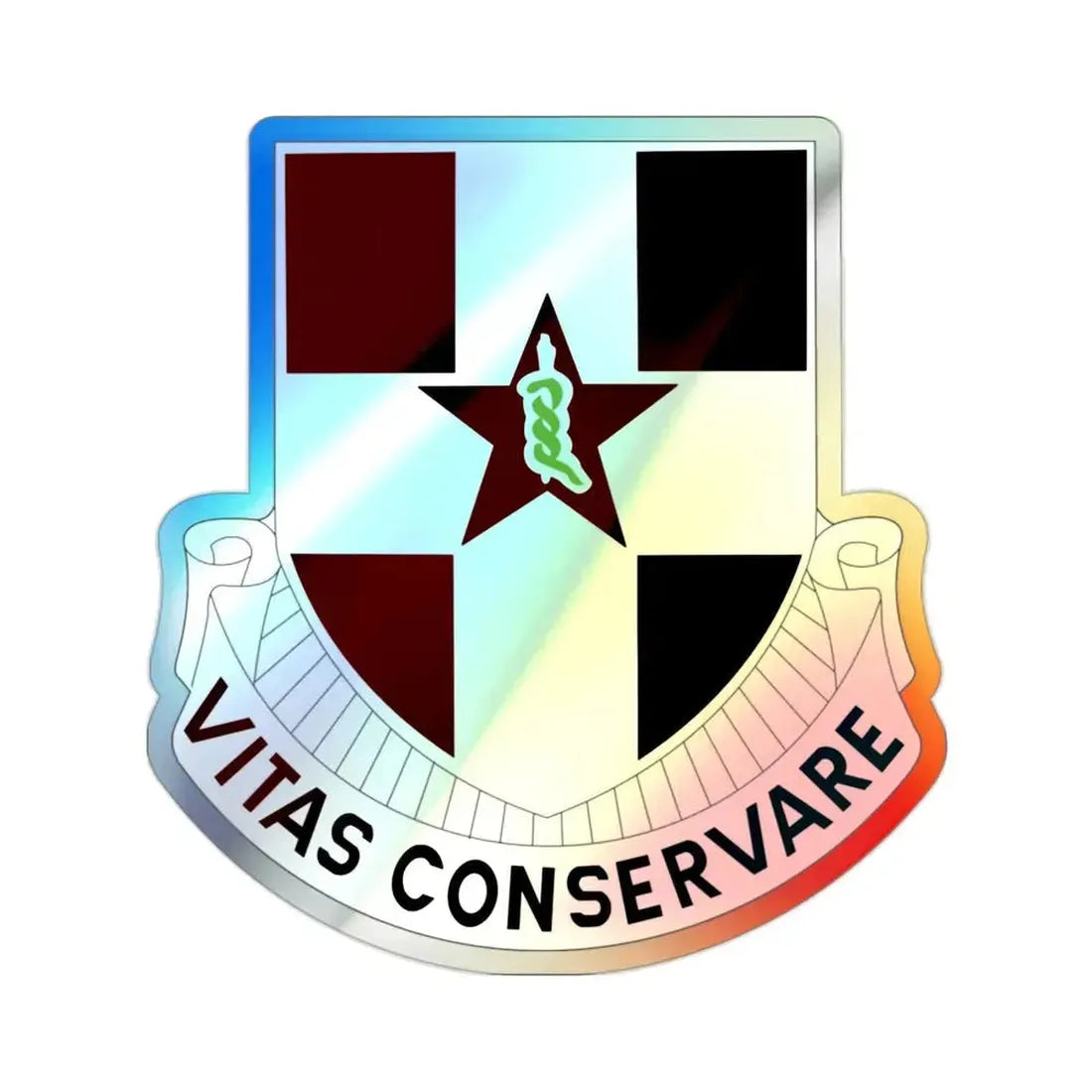 67 Medical Group (U.S. Army) Holographic STICKER Die-Cut Vinyl Decal 2 Inch Holographic - The Sticker Space