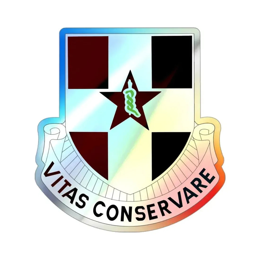 67 Medical Group (U.S. Army) Holographic STICKER Die-Cut Vinyl Decal 3 Inch Holographic - The Sticker Space