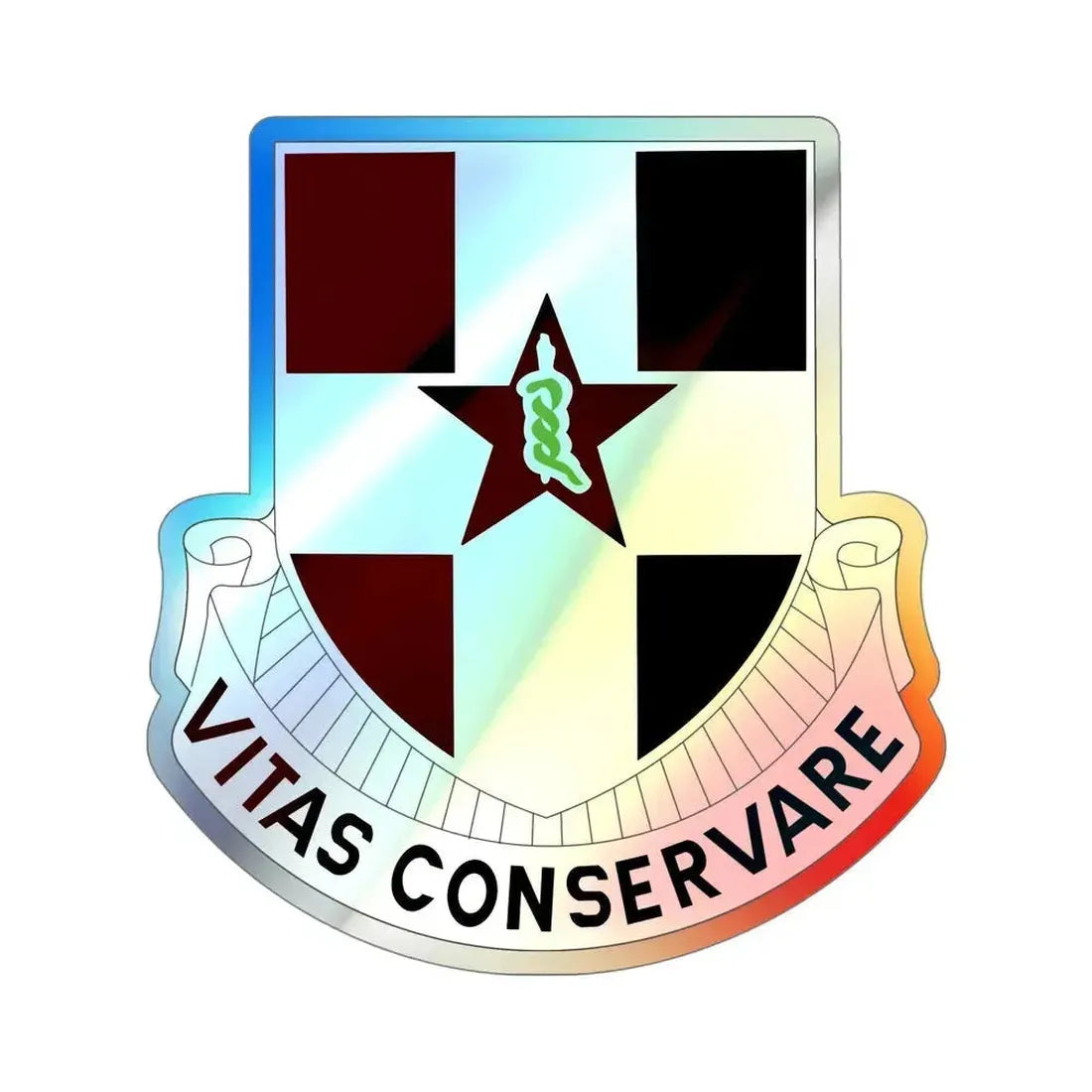 67 Medical Group (U.S. Army) Holographic STICKER Die-Cut Vinyl Decal 5 Inch Holographic - The Sticker Space