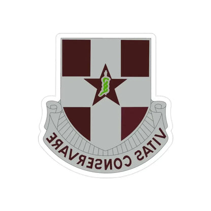 67 Medical Group (U.S. Army) REVERSE PRINT Transparent Die-Cut STICKER 2 Inch Die-Cut Transparent - The Sticker Space
