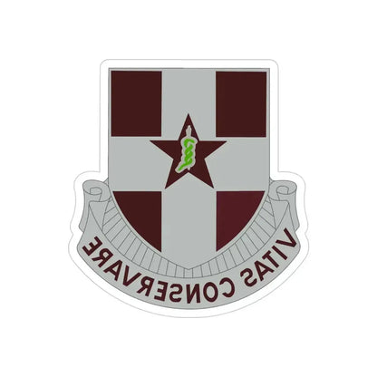 67 Medical Group (U.S. Army) REVERSE PRINT Transparent Die-Cut STICKER 4 Inch Die-Cut Transparent - The Sticker Space