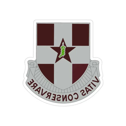 67 Medical Group (U.S. Army) REVERSE PRINT Transparent Die-Cut STICKER 6 Inch Die-Cut Transparent - The Sticker Space