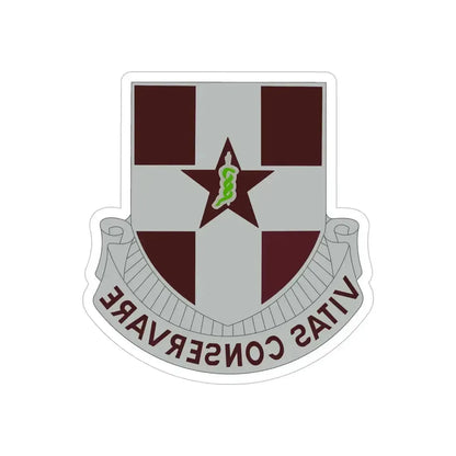 67 Medical Group (U.S. Army) REVERSE PRINT Transparent Die-Cut STICKER - The Sticker Space