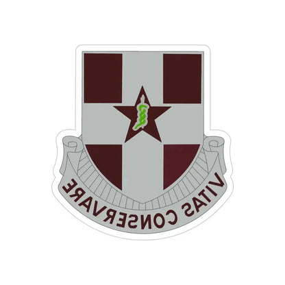 67 Medical Group (U.S. Army) REVERSE PRINT Transparent Die-Cut STICKER - The Sticker Space
