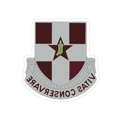 67 Medical Group (U.S. Army) REVERSE PRINT Transparent Die-Cut STICKER - The Sticker Space