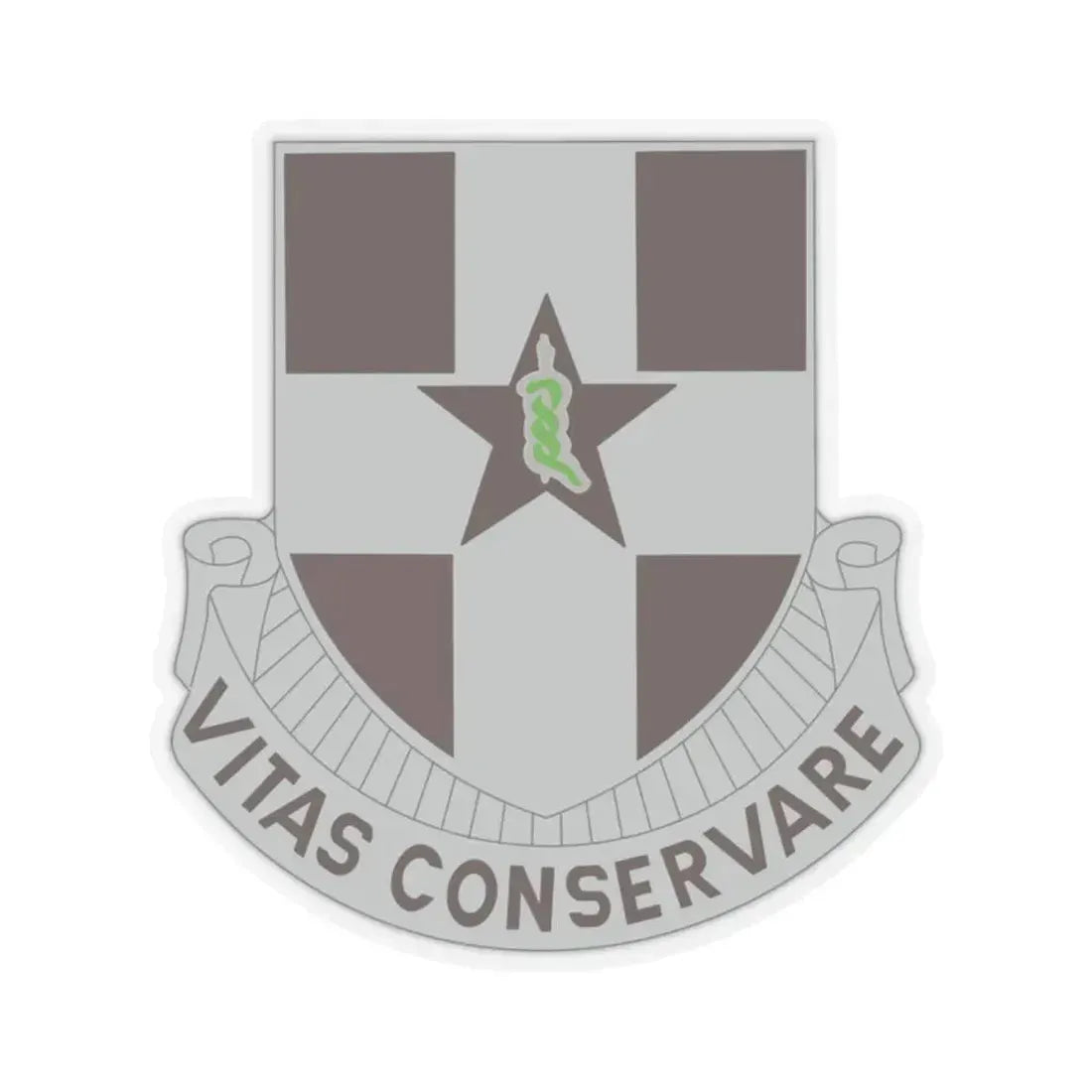 67 Medical Group (U.S. Army) STICKER Vinyl Kiss-Cut Decal 2 Inch Transparent - The Sticker Space