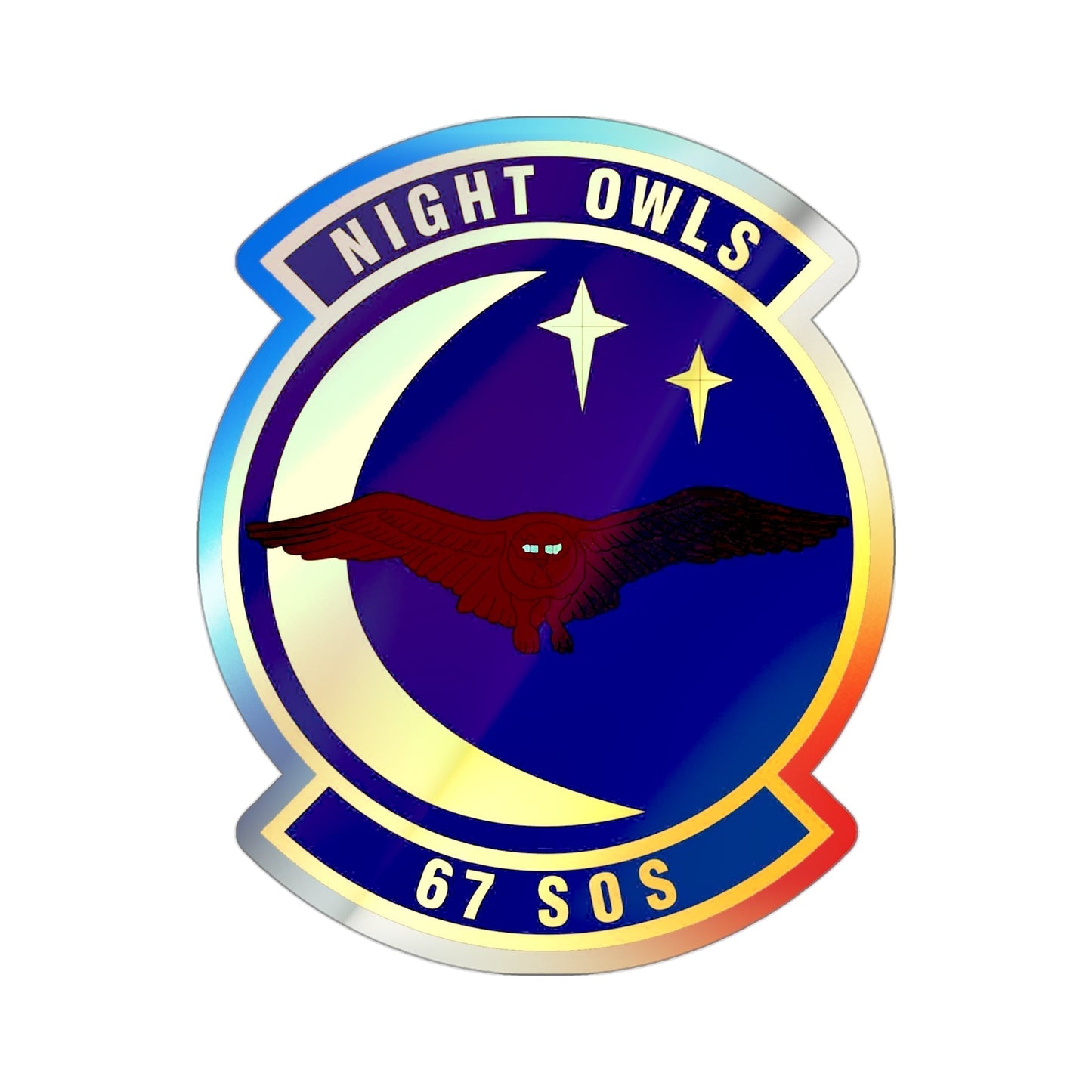 67 Special Operations Squadron AFSOC (U.S. Air Force) Holographic STICKER Die-Cut Vinyl Decal-3 Inch-The Sticker Space