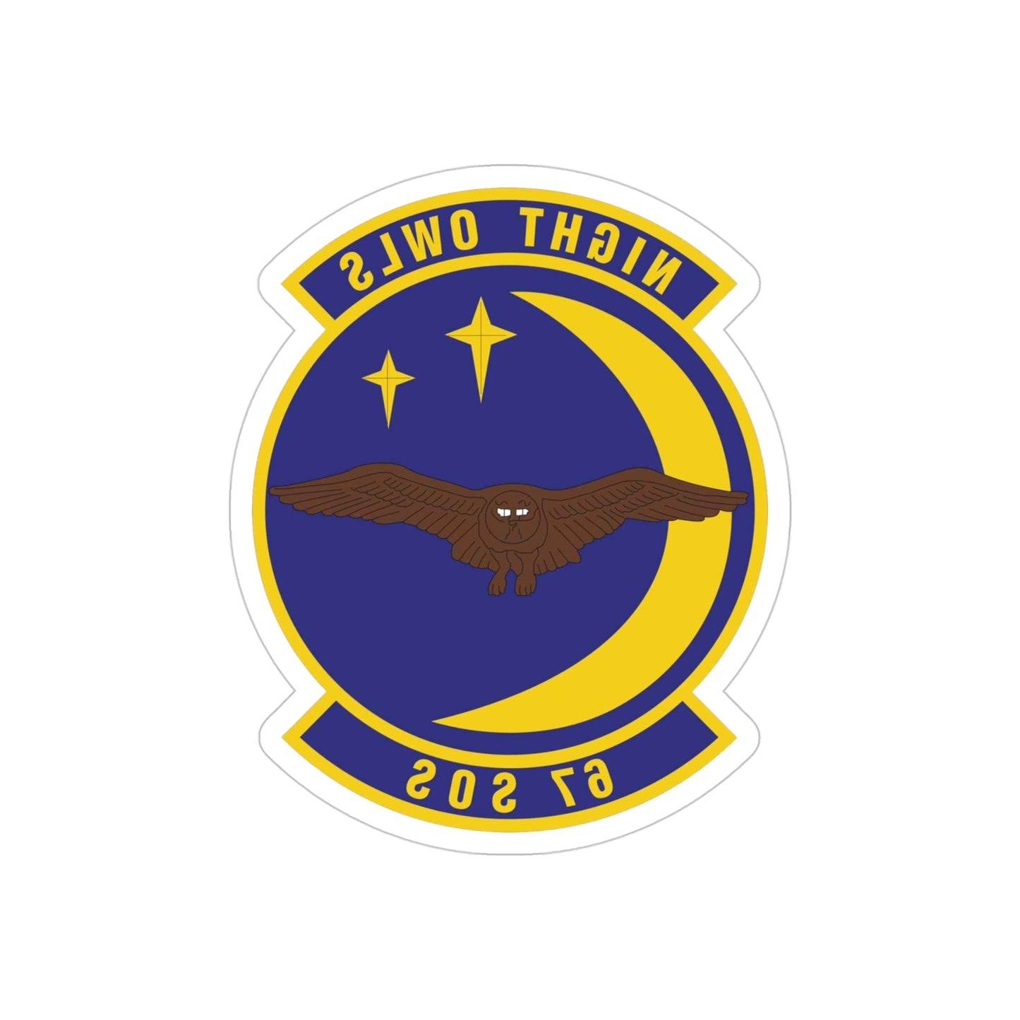 67 Special Operations Squadron AFSOC (U.S. Air Force) REVERSE PRINT Transparent STICKER-4" × 4"-The Sticker Space