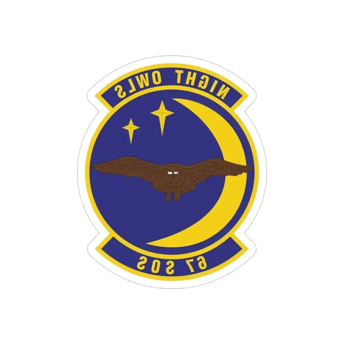 67 Special Operations Squadron AFSOC (U.S. Air Force) REVERSE PRINT Transparent Die-Cut STICKER 3 Inch Die-Cut Transparent - The Sticker Space