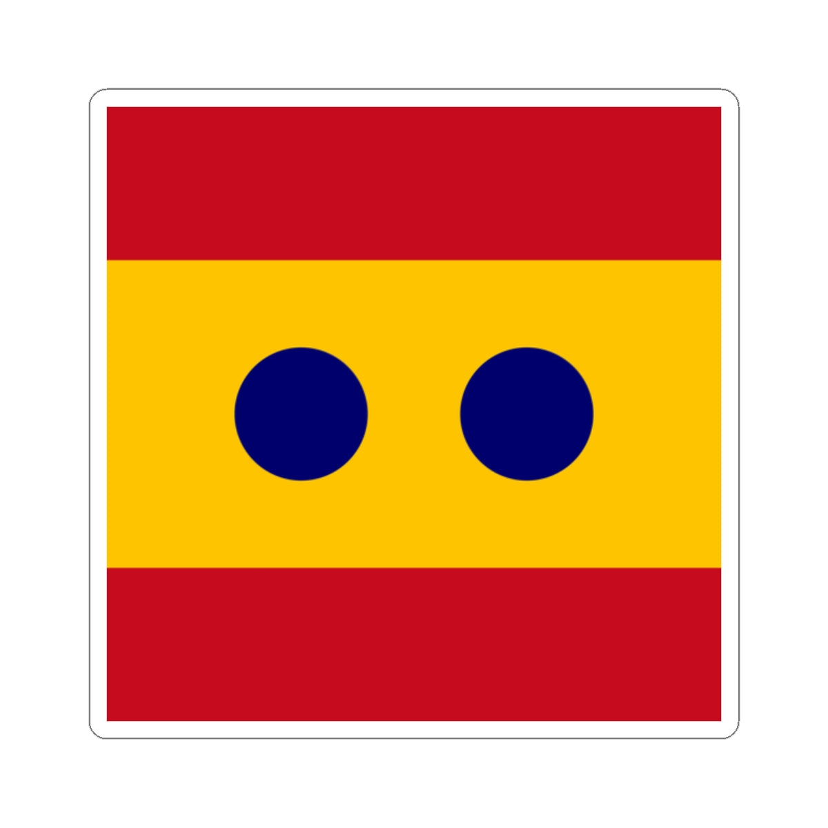Flag of Vice Admiral Spain (Spain) STICKER Vinyl Kiss-Cut Decal