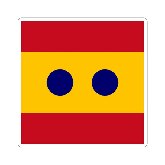 Flag of Vice Admiral Spain (Spain) STICKER Vinyl Kiss-Cut Decal