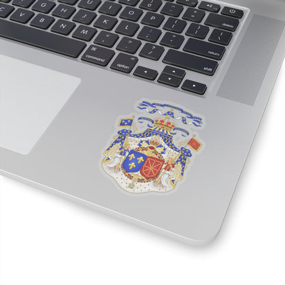 Grand Royal Coat of Arms of France & Navarre - STICKER Vinyl Kiss-Cut Decal