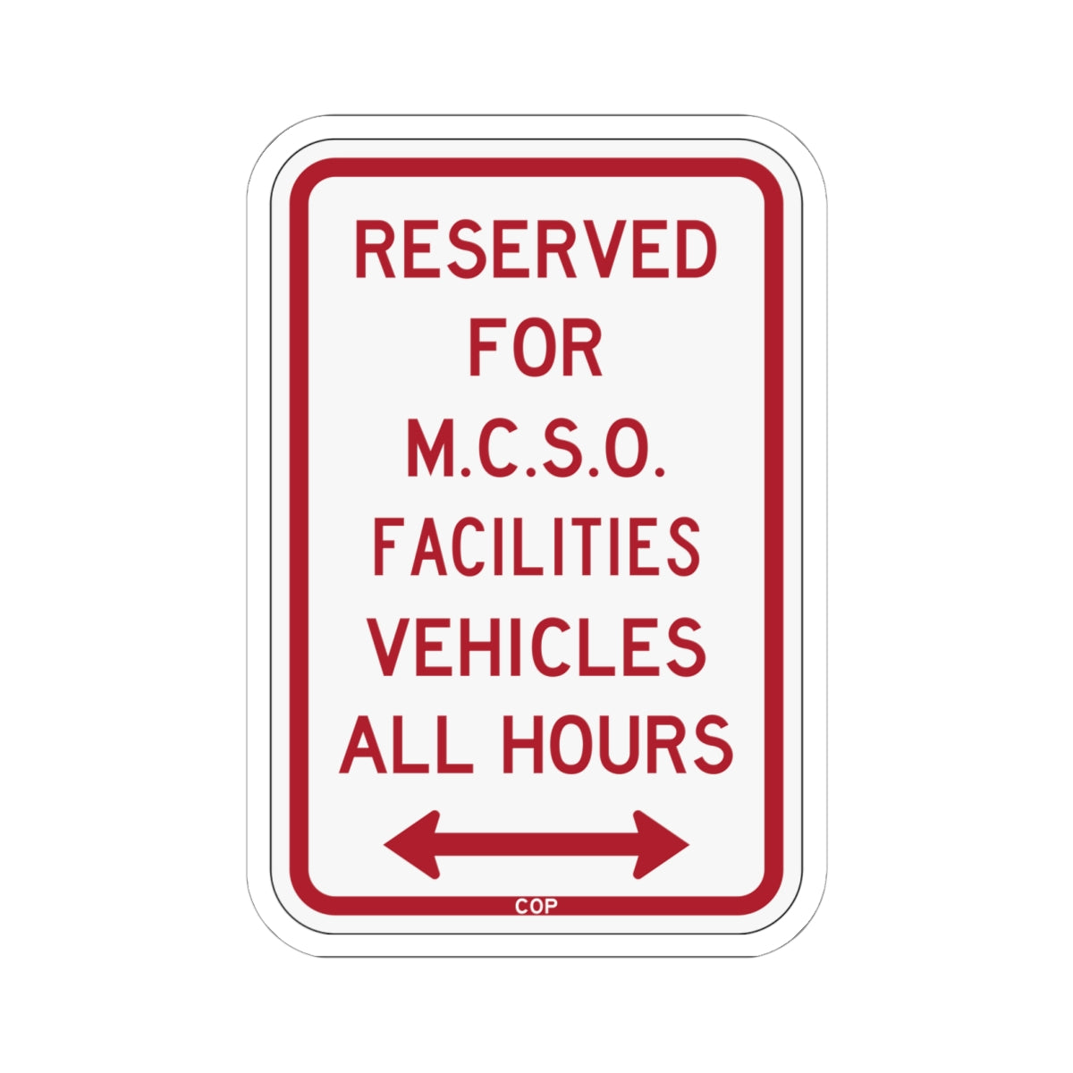PBOT Road sign P4395D (Oregon) (Road Sign) STICKER Vinyl Kiss-Cut Decal