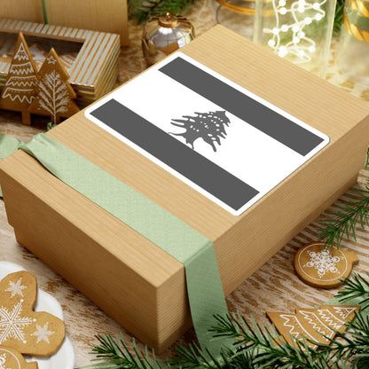 Flag of Lebanon - White (Lebanon) STICKER Vinyl Kiss-Cut Decal