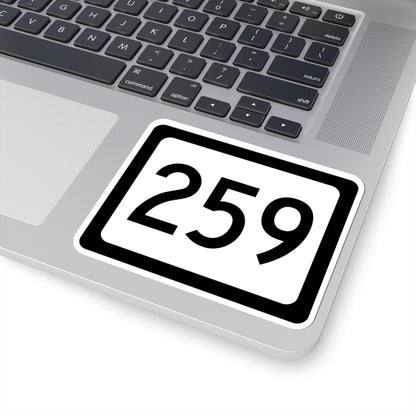 WV-259 (Virginia) (Road Sign) STICKER Vinyl Kiss-Cut Decal