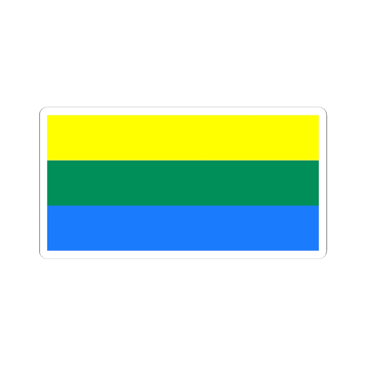 Flag of Ishimsky rayon Tyumen oblast (Russia) STICKER Vinyl Kiss-Cut Decal