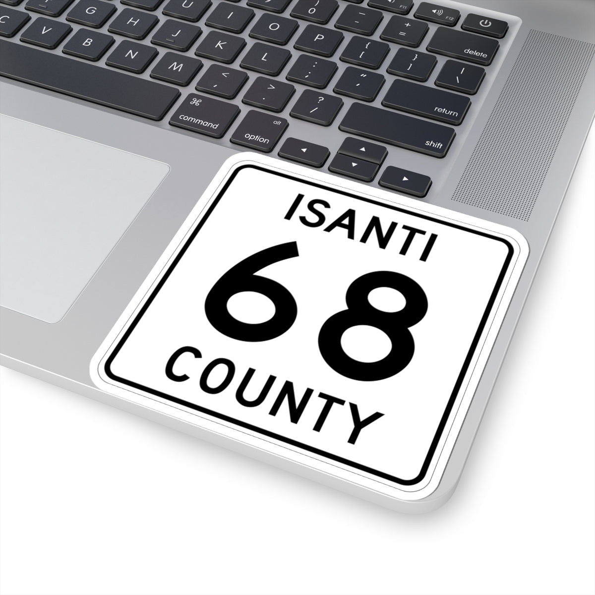 Isanti County 68 MN (Minnesota) (Road Sign) STICKER Vinyl Kiss-Cut Decal