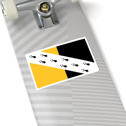 Flag of Norfolk (England) STICKER Vinyl Kiss-Cut Decal