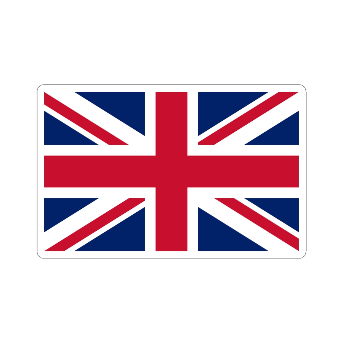 Flag of the United Kingdom 5-8 (United Kingdom) STICKER Vinyl Kiss-Cut Decal