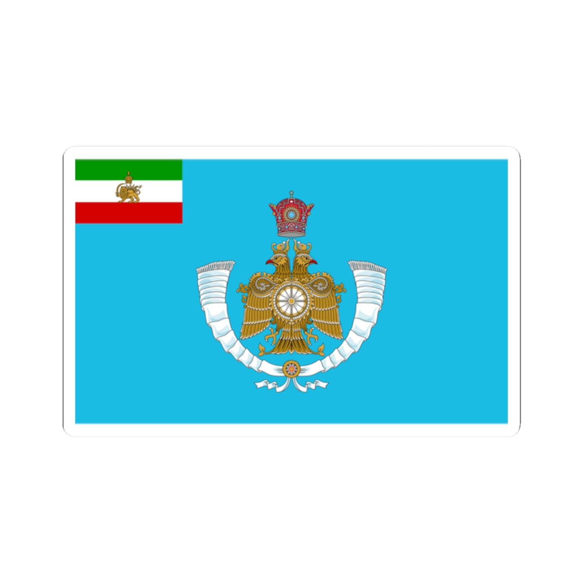 Standard of the Crown Prince of Iran (Iran) STICKER Vinyl Kiss-Cut Decal