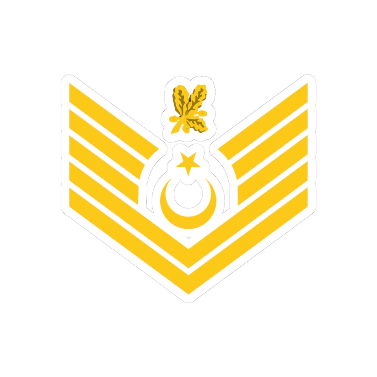 Navy TUR OR 07a (Turkey) (Military Rank) STICKER Vinyl Kiss-Cut Decal